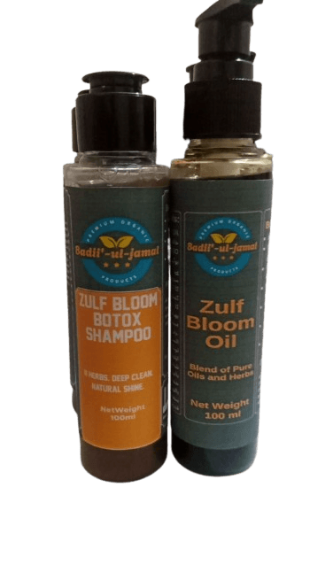 Zulf Bloom Care Bundle – 100ml Shampoo + 100ml Oil